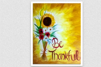 Virtual Paint Nite: Be Thankful
